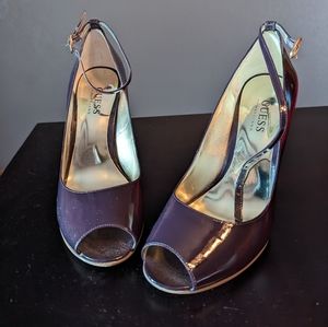 Guess 7.5 purple heels